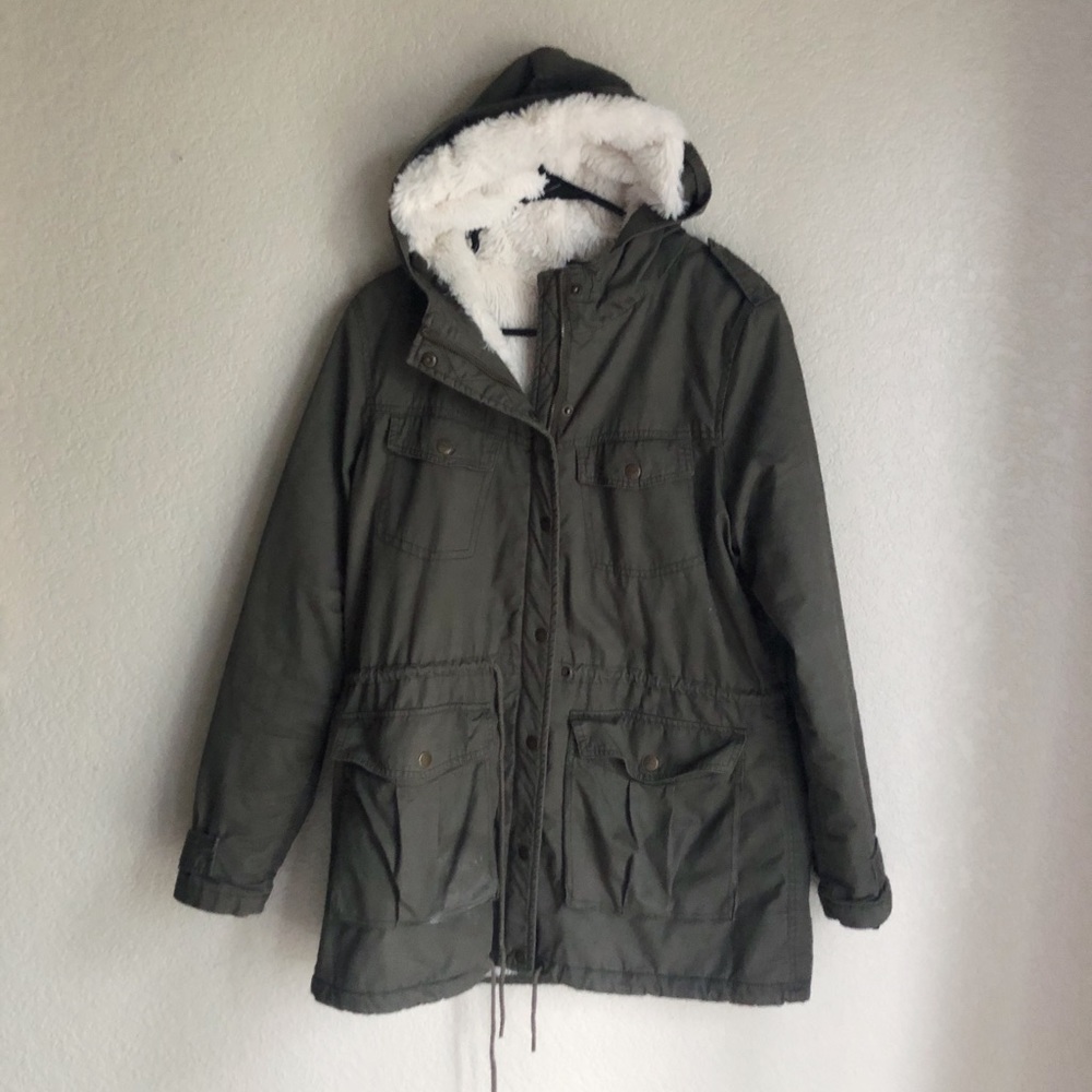 BNCI Blanc Noir Sherling Hood Utility Jacket